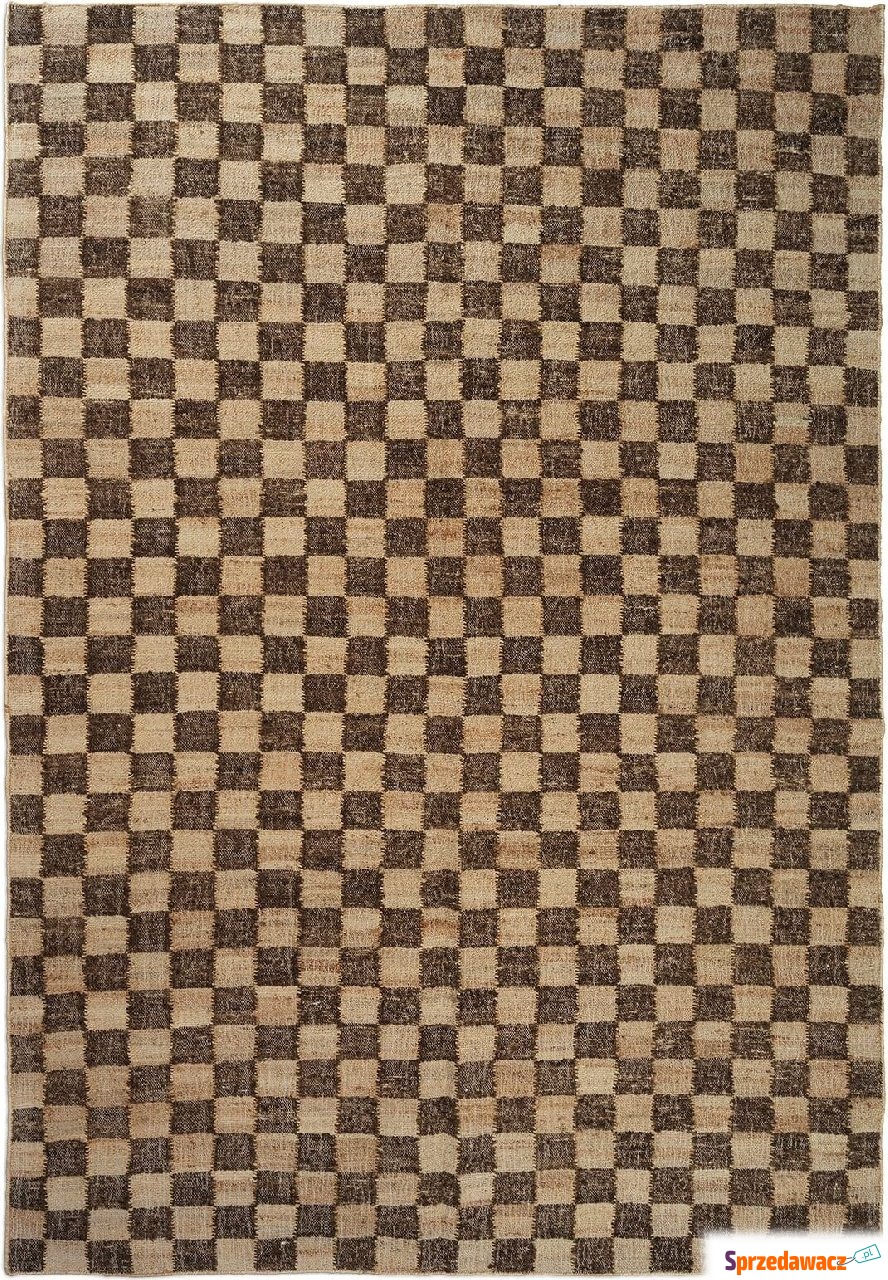 Dywan Check 200 x 300 cm brązowy