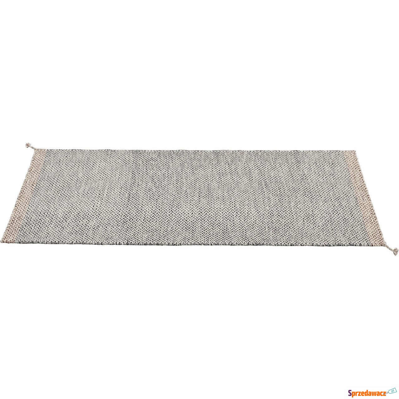 Dywan Ply 80 x 200 cm czarno-biały
