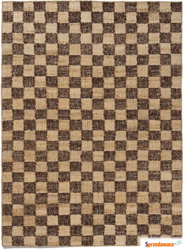 Dywan Check 140 x 200 cm brązowy