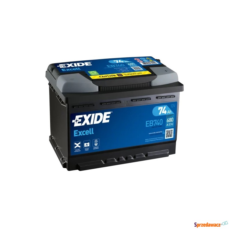 Exide Excell EB740 74Ah 680A P+
