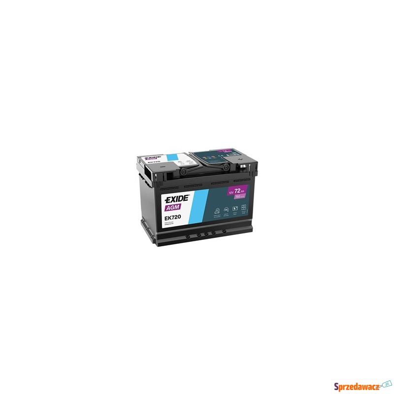 Exide EK720 72Ah 760A AGM P+