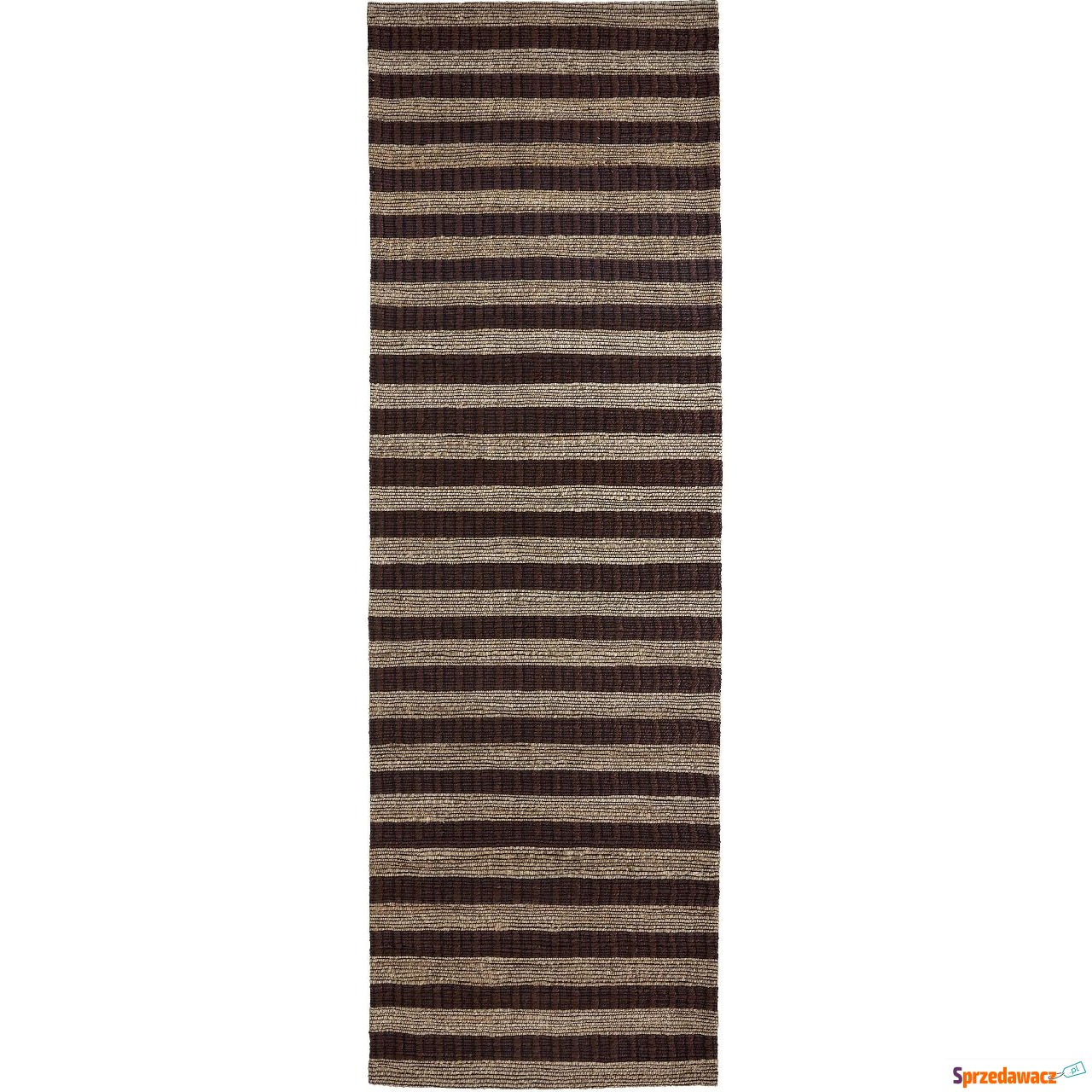 Dywan Block 90 x 300 cm brązowy
