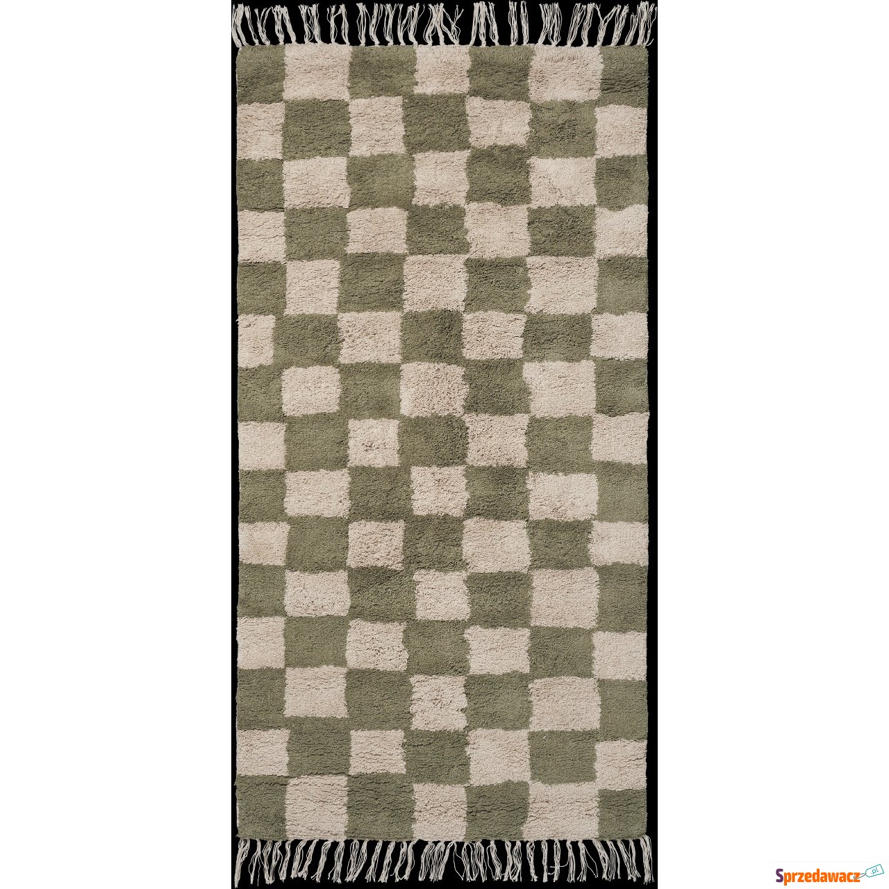 Dywan Mara 80 x 150 cm beżowo-zielony