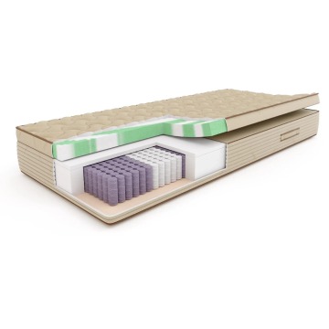 Materac Natura Hybrid Plus SleepMed 120x200x28 kieszeniowy, wyrób medyczny, H3/H4 średnio twardy/twa