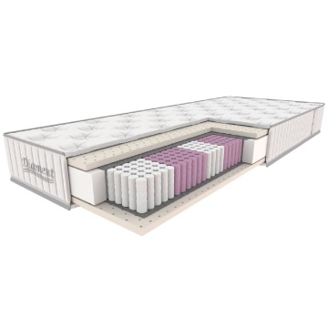 Materac Diament Optimum 140x200 cm sprężyny kieszeniowe Multipocket, lateks, H4 twardy