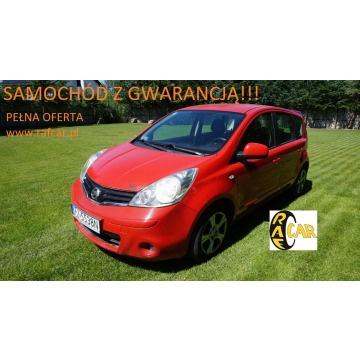 Nissan Note - zarejestrowany, ubezpieczony. Gwarancja. Polecam !!!