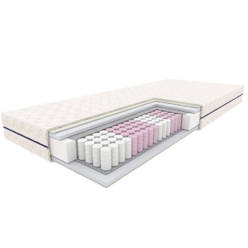 Materac Syriusz Na Stelażu Optimum 120x200 cm sprężyny kieszeniowe, H3/H4 średnio twardy/twardy