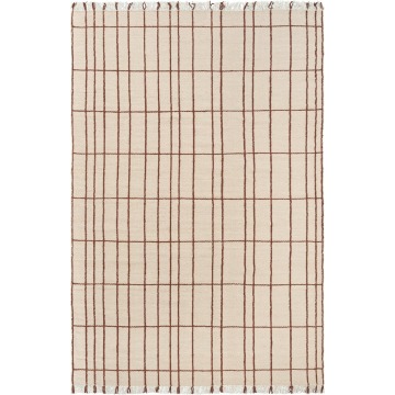 Dywan Sen w kratkę 200 x 300 cm beżowo-brązowy