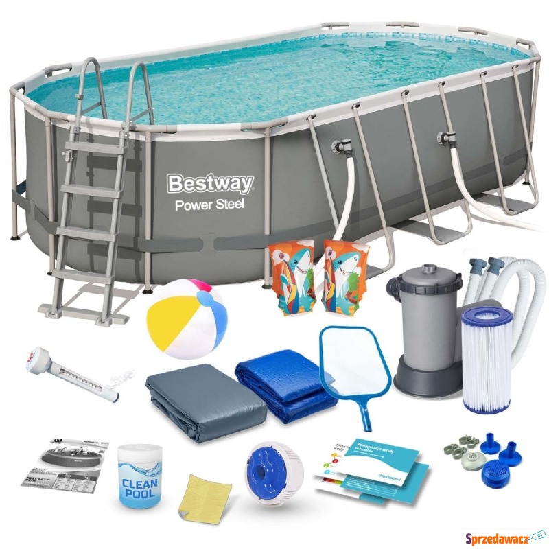 Basen ogrodowy stelażowy, 17w1, Bestway, 549x... - Baseny ogrodowe - Pruszcz Gdański