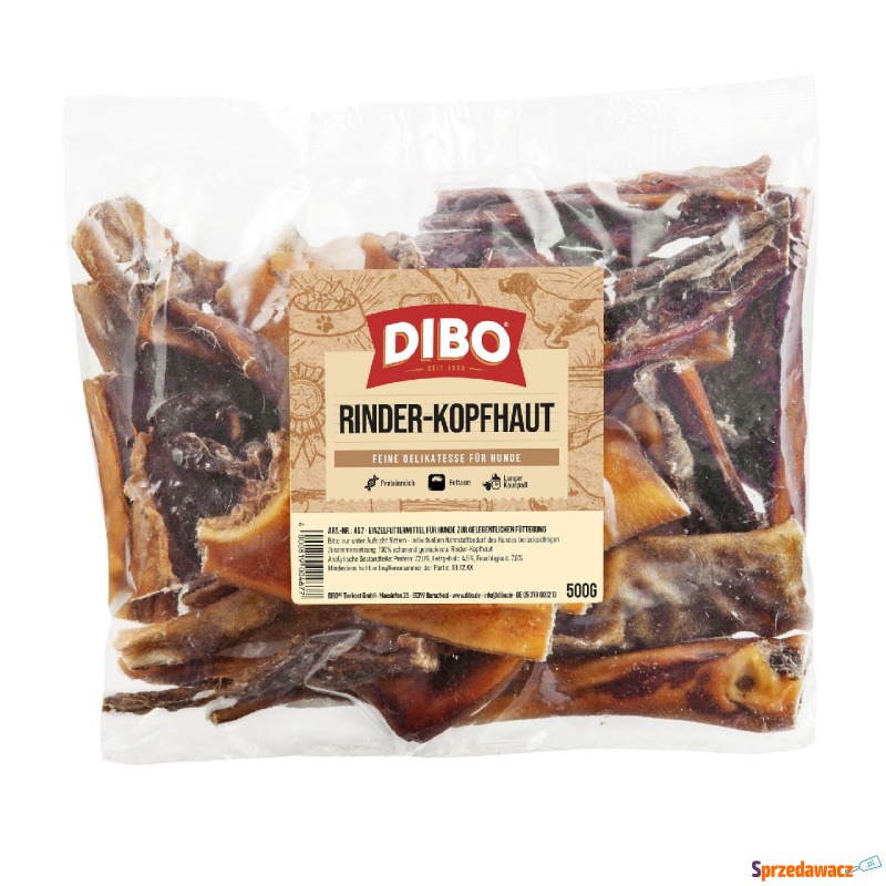 DIBO głowizna wołowa - 2 x 500 g - Przysmaki dla psów - Rzeszów