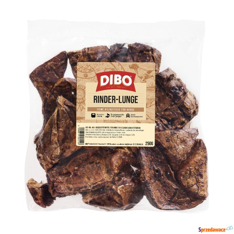 DIBO płuca wołowe - 2 x 250 g - Przysmaki dla psów - Dąbrowa Górnicza