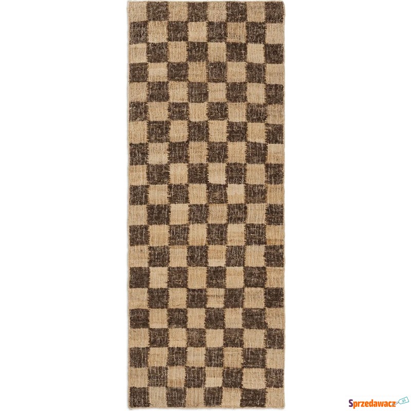 Dywan Check 70 x 180 cm brązowy - Dywany, chodniki - Gdańsk