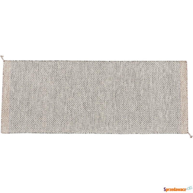 Dywan Ply 80 x 200 cm czarno-biały z recyklingu - Dywany, chodniki - Toruń