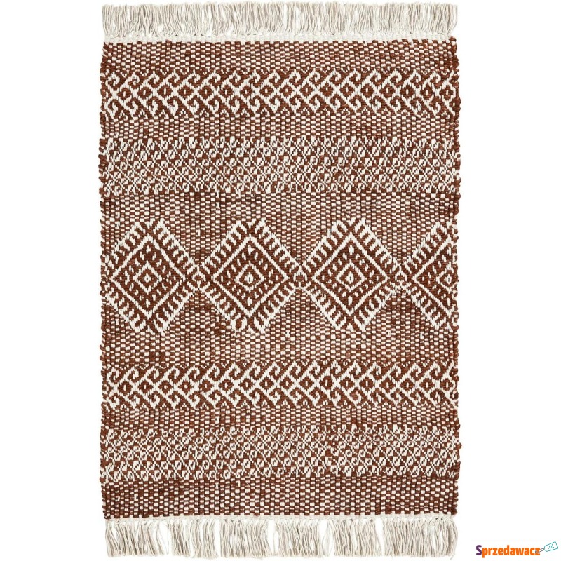 Dywan Ethnic 60 x 90 cm brązowy - Dywany, chodniki - Częstochowa