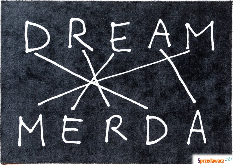 Dywan Dream Merda 200 x 280 cm czarny - Dywany, chodniki - Dąbrowa Górnicza