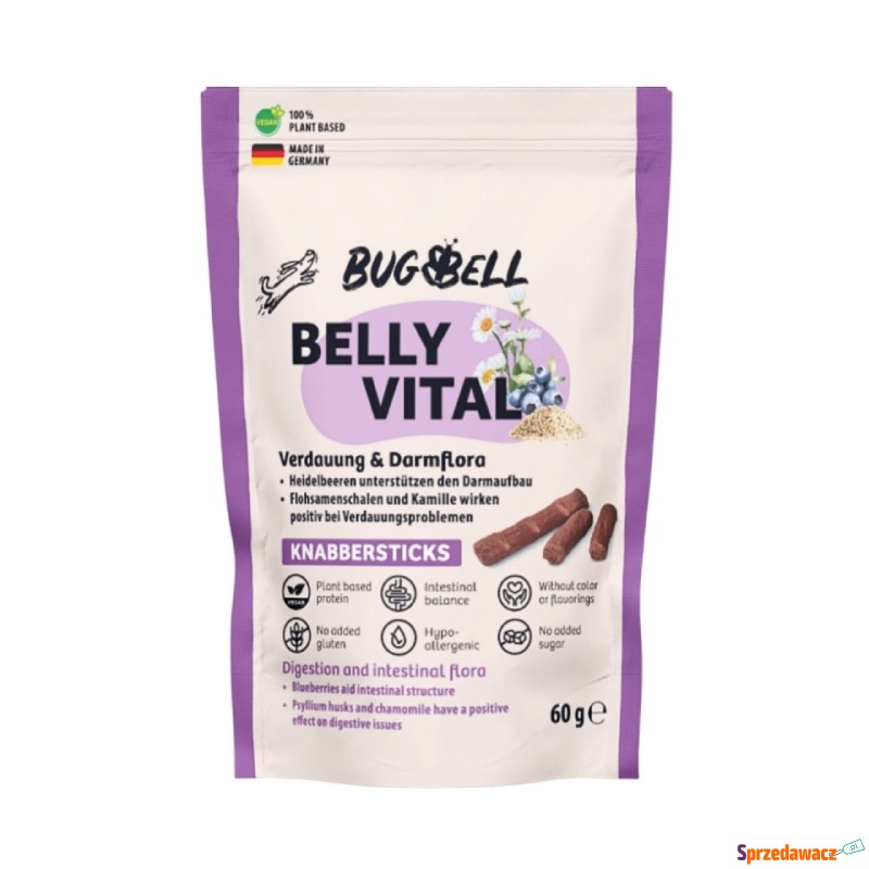 BugBell pałeczki do gryzienia Belly Vital - 60... - Przysmaki dla psów - Ruda Śląska