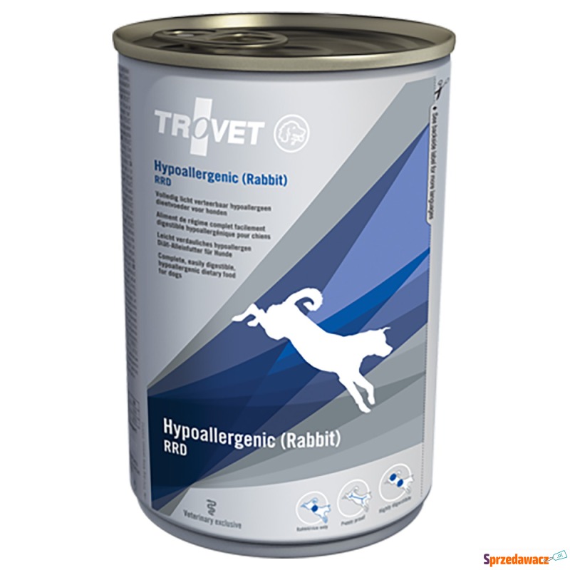 Trovet Hypoallergenic RRD, królik  - 12 x 400... - Karmy dla psów - Głogów