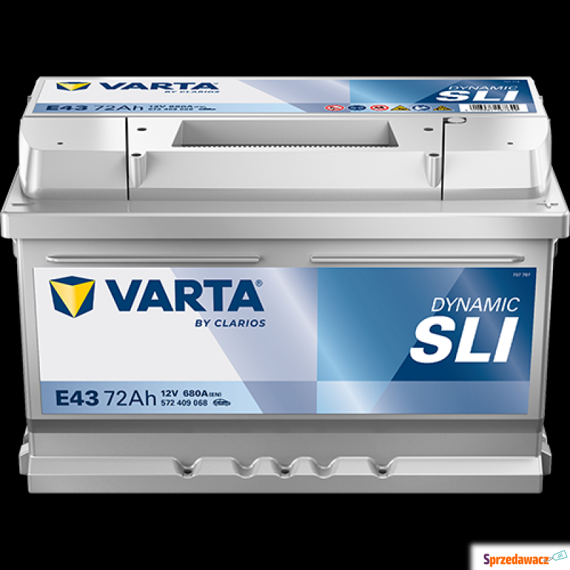 Akumulator VARTA Blue Dynamic e43 72Ah 680a - Akumulatory - Białystok