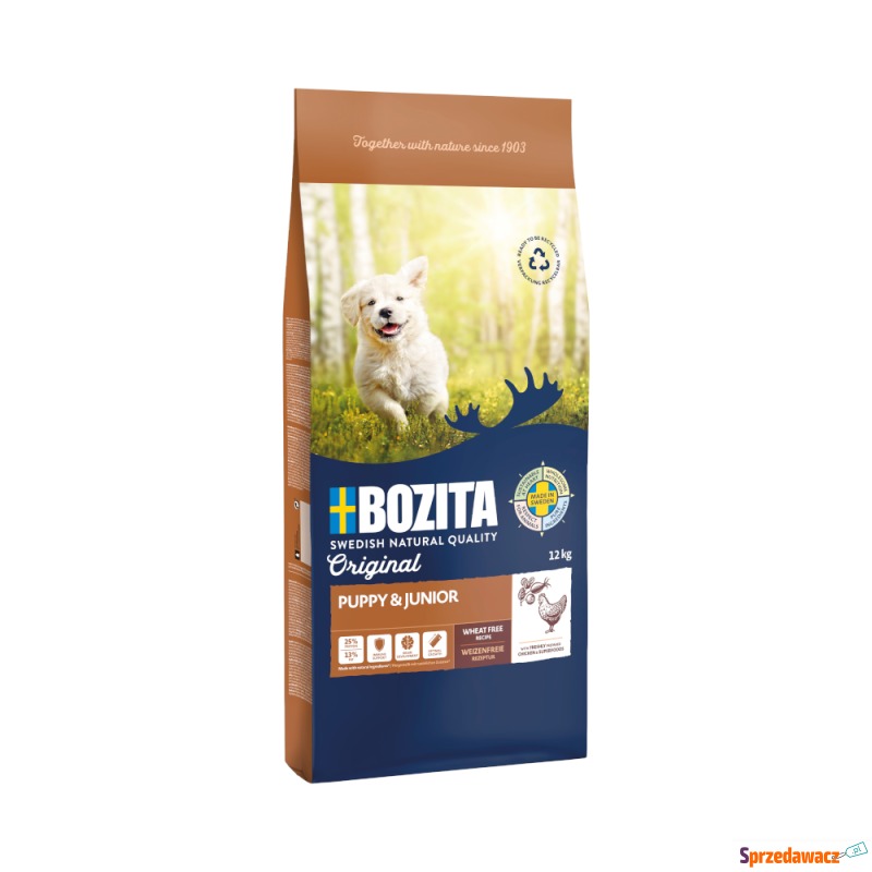 Bozita Original Puppy & Junior, kurczak - bez... - Karmy dla psów - Grudziądz