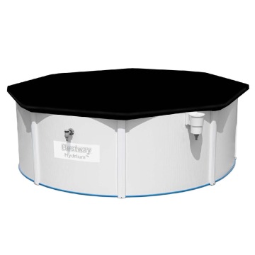 Okrągła pokrywa do basenu, Bestway, 396 cm, czarny