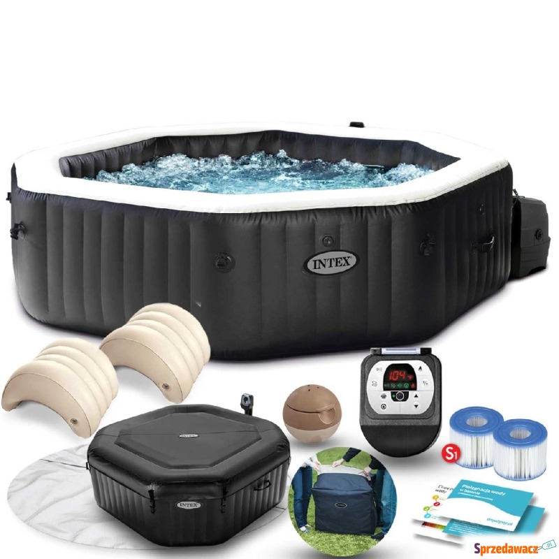Dmuchane SPA Jacuzzi z hydromasażem, 6 os., I... - Baseny ogrodowe - Słupsk