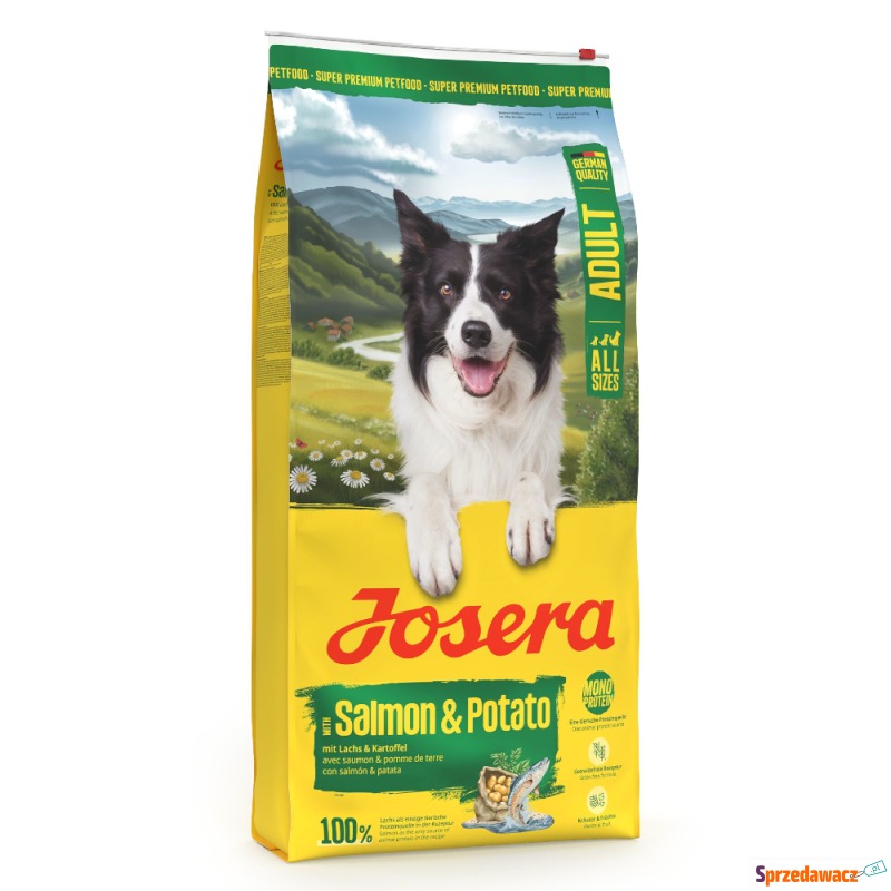 Josera Adult, łosoś i ziemniaki - 2 x 12,5 kg - Karmy dla psów - Konin