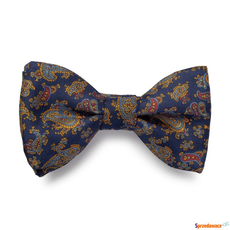 Elegancka mucha wiązana granatowa...