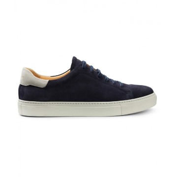 Granatowe Zamszowe Sneakersy - Profuomo 41