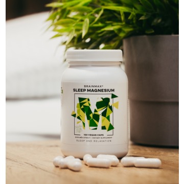 BrainMax Sleep Magnesium - Zmęczone Oczy - Soczewki, okulary, o... - Śrem - zdjęcie 2