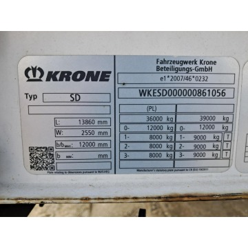 Krone sd - Poleasingowe.pl BZ - Naczepy ciężarowe - Komorniki - zdjęcie 10