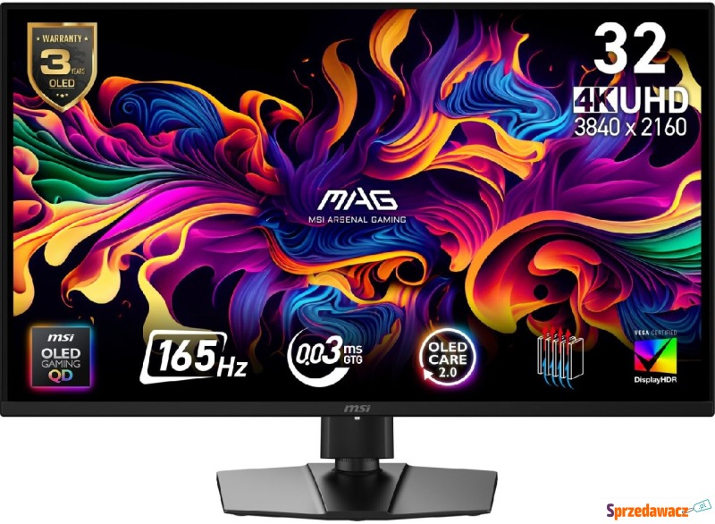 MSI MAG 322UP QD-OLED E16 - 165Hz | 4K | QD OLED... - Monitory LCD i LED - Kętrzyn
