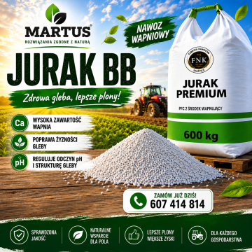 Wapno granulowane bez magnezu Jurak Premium PGN