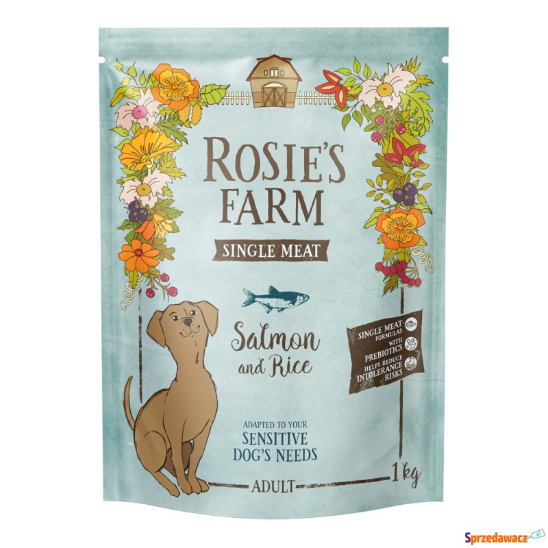 Rosie's Farm Single Meat Adult, łosoś z ryżem... - Karmy dla psów - Inowrocław