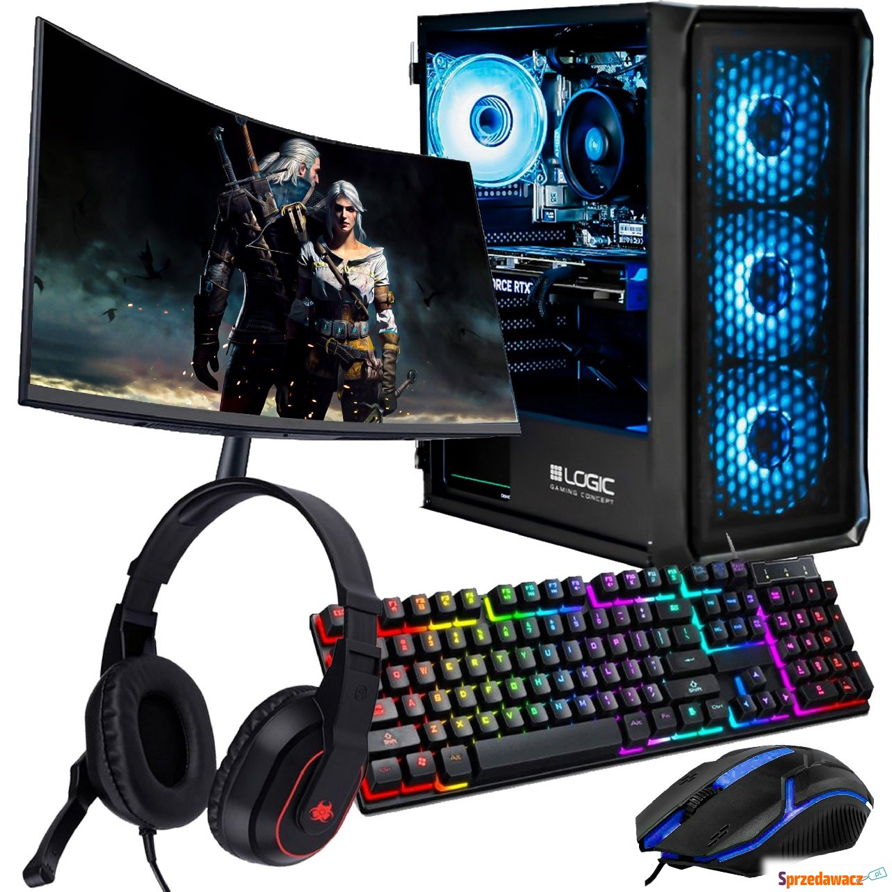 Komputer Altreo z monitorem Ga...