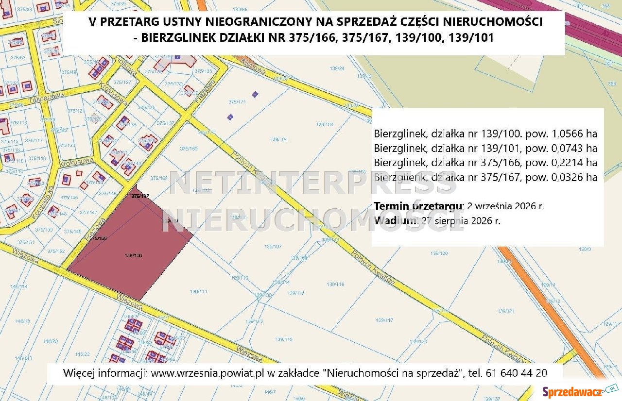 V przetarg na sprzedaż terenu w...