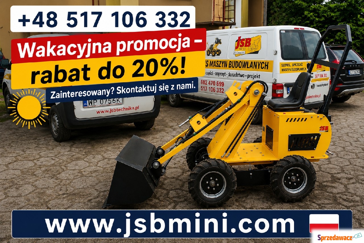 Mini Ładowarka kołowa z prostym...