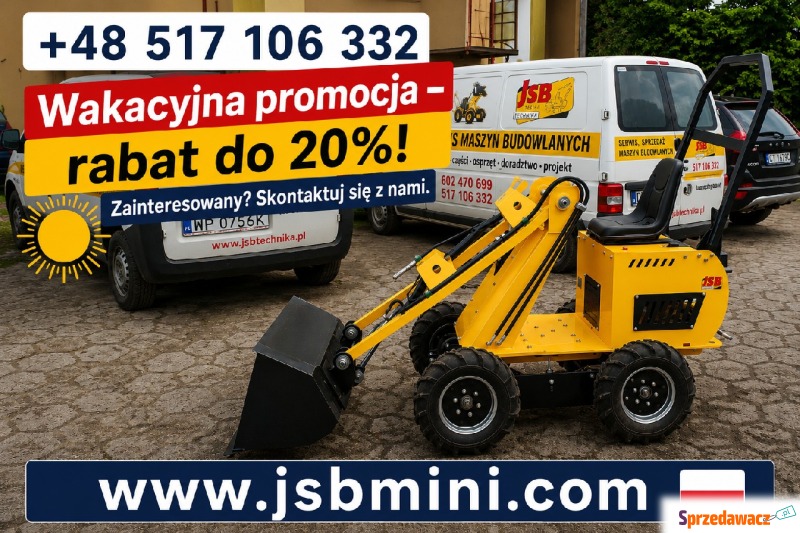 Mini Ładowarka kołowa z prostym ramieniem MS-... - Pozostałe art. ogrodnicze - Toruń