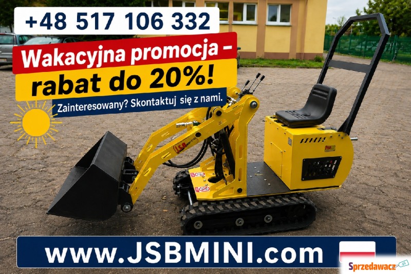 Mini Ładowarka gąsienicowa MS-TL113 JSB - Nowa... - Pojazdy specjalistyczne - Toruń
