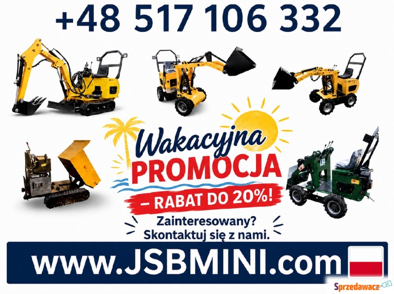 Ładowarka Koparka Wozidło - NOWE 2025 - Prosto... - Pozostały sprzęt ogr... - Toruń
