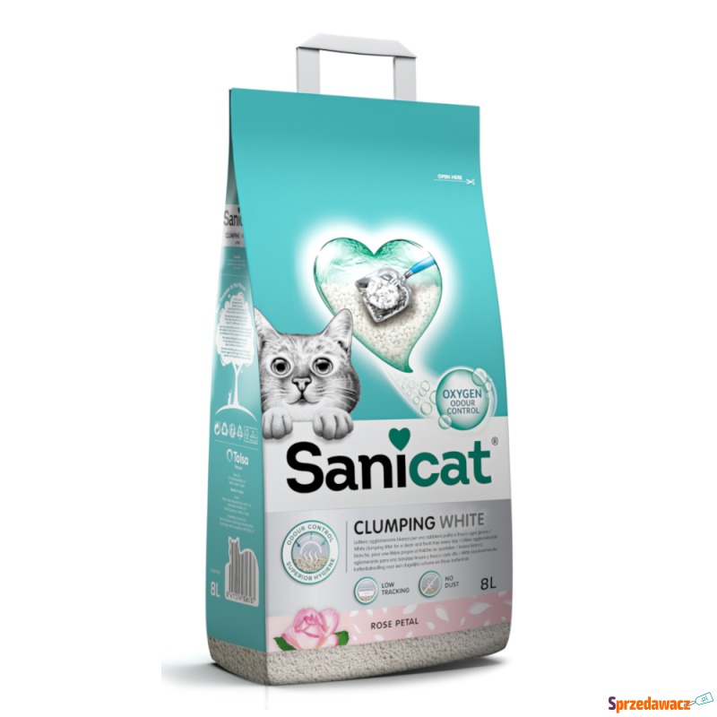 Sanicat Clumping White Rose żwirek zbrylający... - Żwirki do kuwety - Stargard