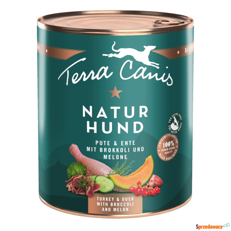 Terra Canis Naturhund, 6 x 800 g - Indyk i kaczka... - Karmy dla psów - Szczecin