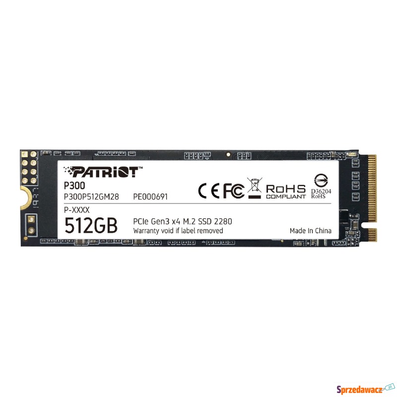 Dysk SSD Patriot P300 M.2 512 GB - Dyski twarde - Brzeg