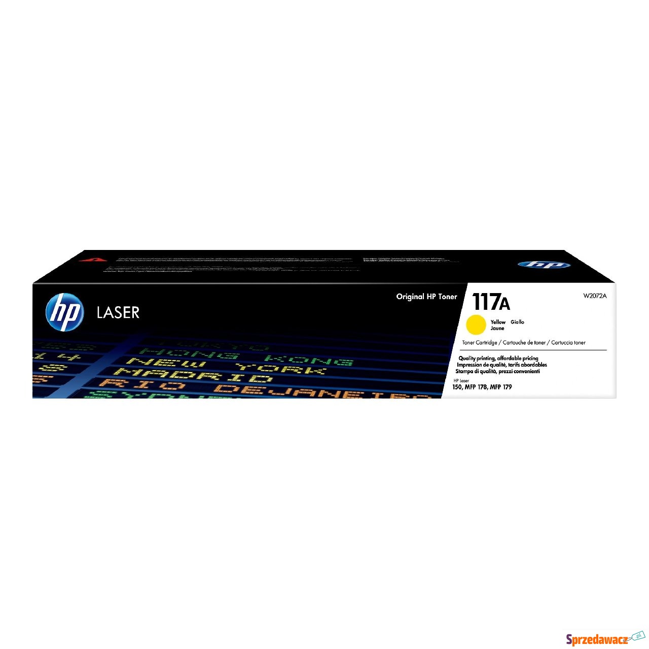 HP 117A W2072A Żółty