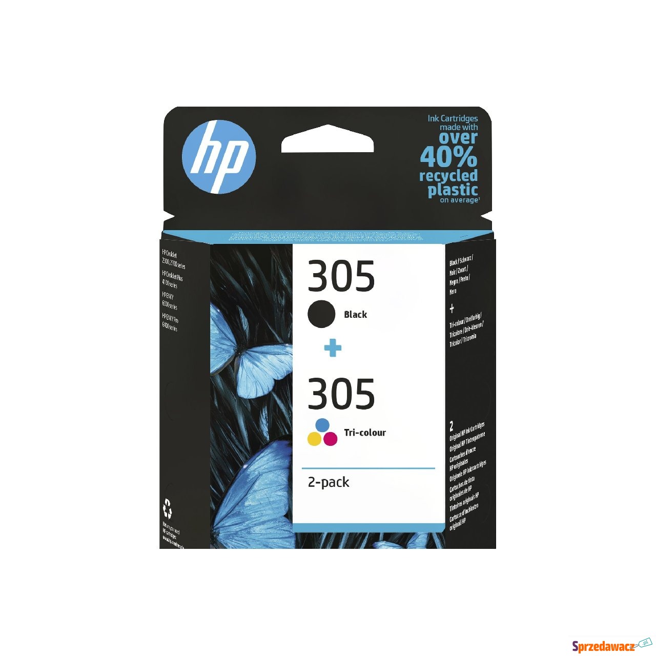 HP 305 2-Pack Tri-color/Black...
