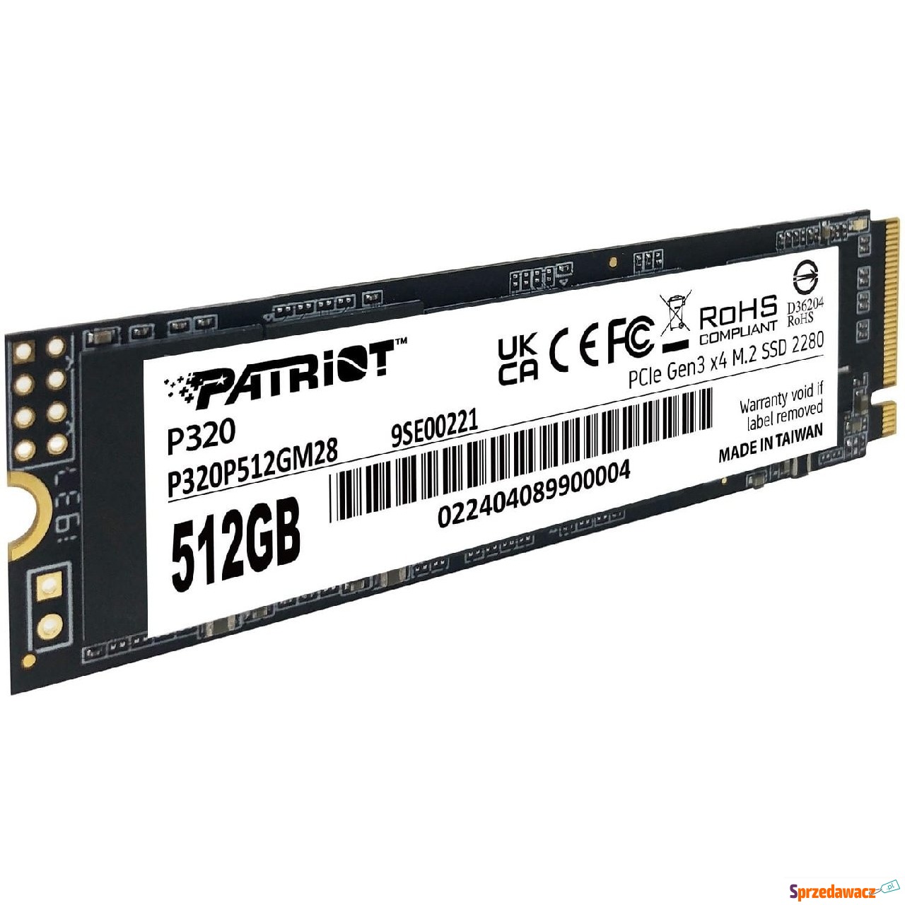 Patriot P320 PCIe NVMe 512GB