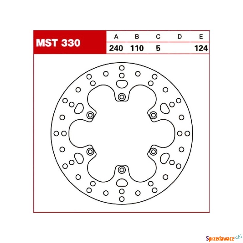 TRW Tarcza hamulcowa MST330 BMWG...