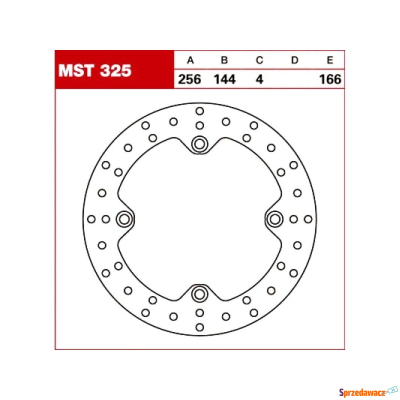 TRW Tarcza hamulcowa MST325 HONDA...