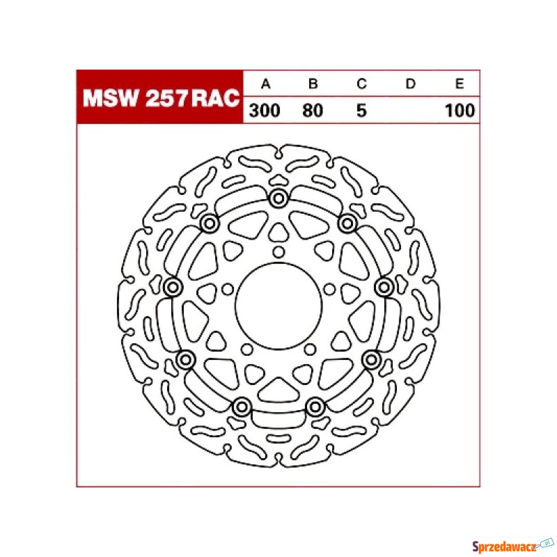 TRW Tarcza hamulcowa MSW257RAC...
