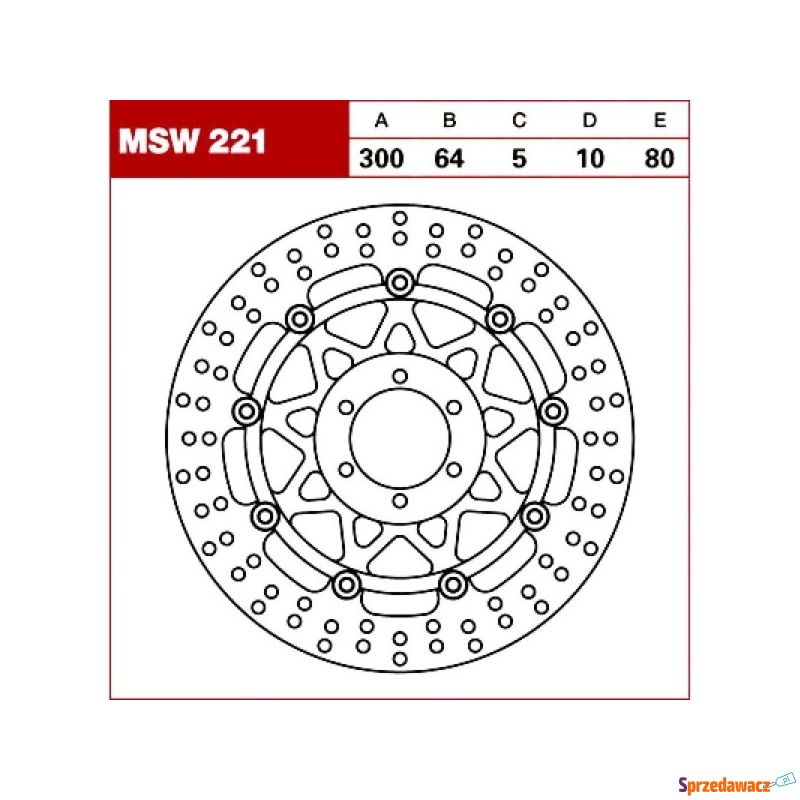 TRW Tarcza hamulcowa MSW221 YA...