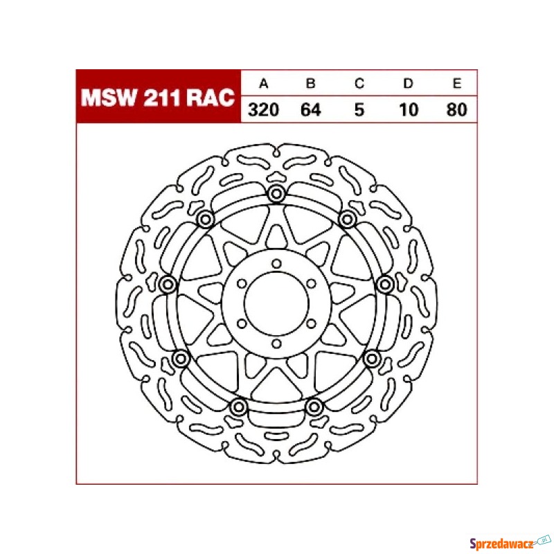 TRW Tarcza hamulcowa MSW211RAC...